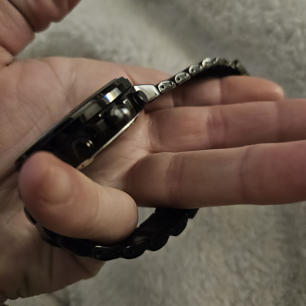 Citizen Eco-Drive Black Watch with Crystal Accents - Picture 4 of 8